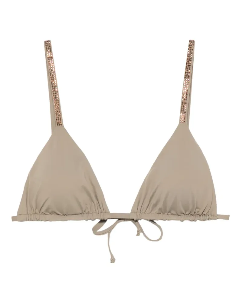 FISICO-Cristina Ferrari Verziertes Bikinioberteil - Grün Grün