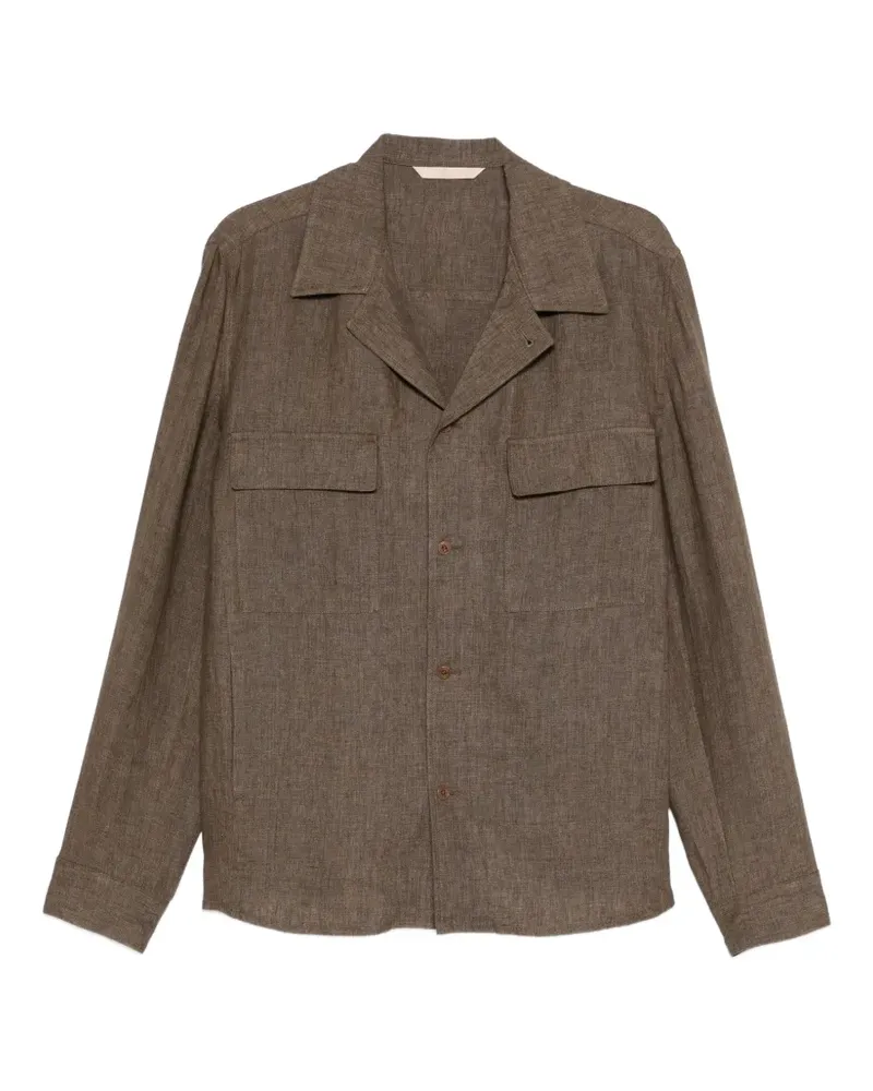 Briglia 1949 John Hemdjacke mit Klappentasche - Braun Braun