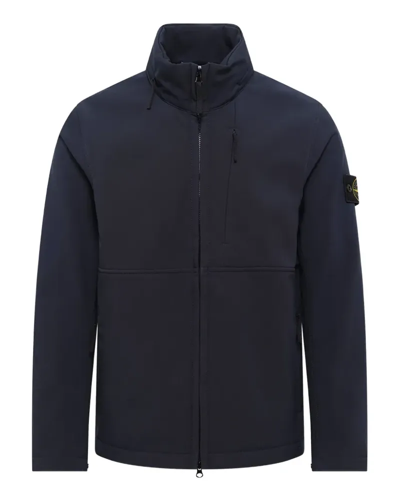Stone Island Q100005 Softshell-R_E.Dye® Technology Jacke - Blau Blau