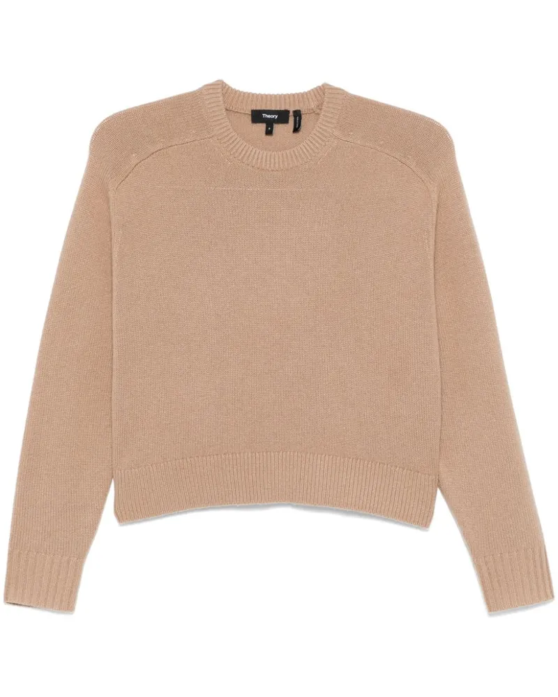 Theory Cropped-Pullover - Braun Braun