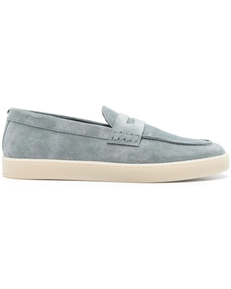 Canali Loafer aus Wildleder - Blau Blau