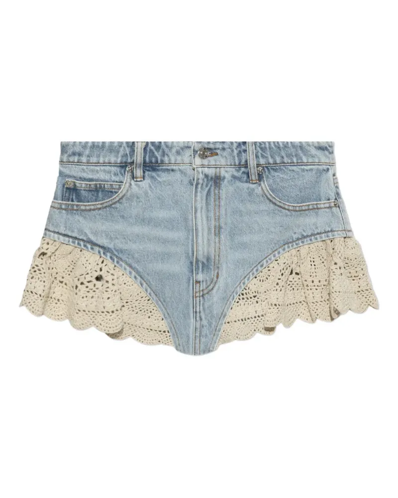 Frame Denim The Crochet denim shorts - Blau Blau