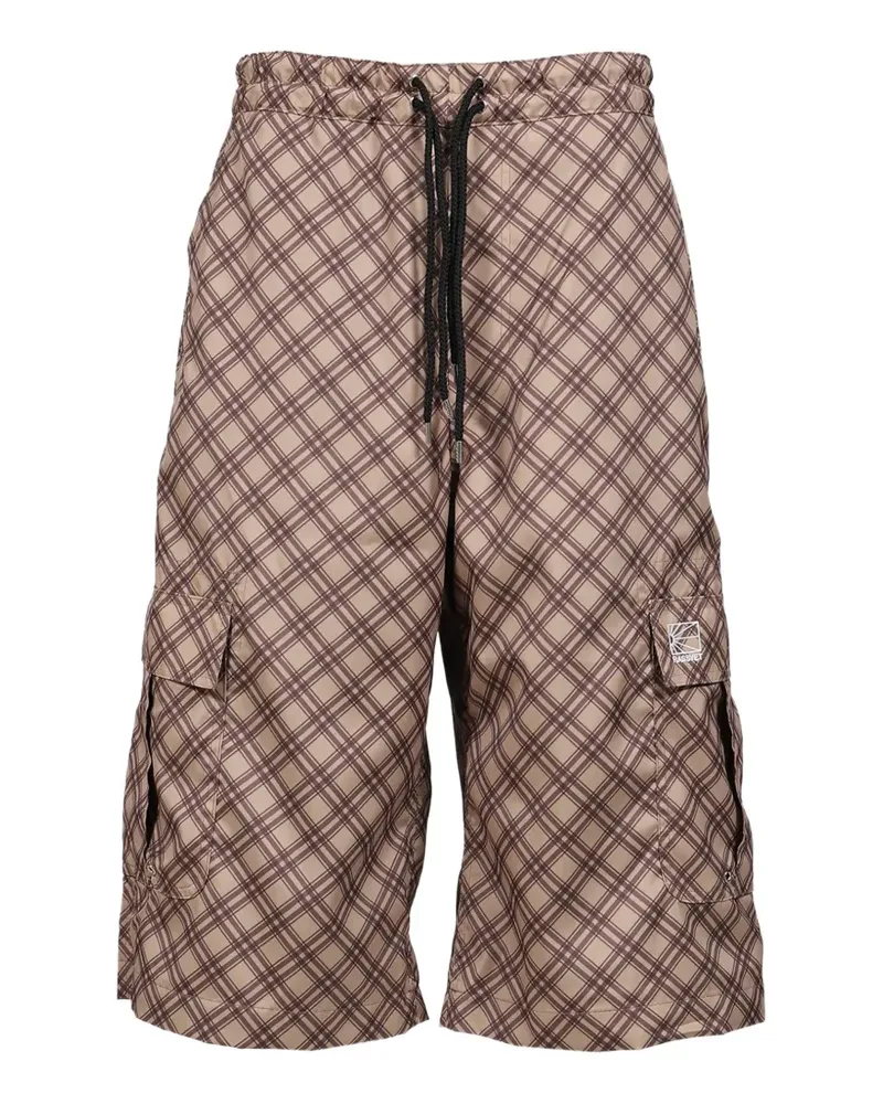 PACCBET RASSVET tartan-pattern cargo pants - Braun Braun