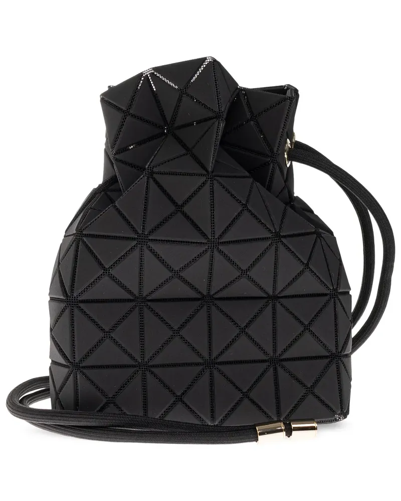 Issey Miyake Wring Clay Beuteltasche mit geometrischem Einsatz - Schwarz Schwarz