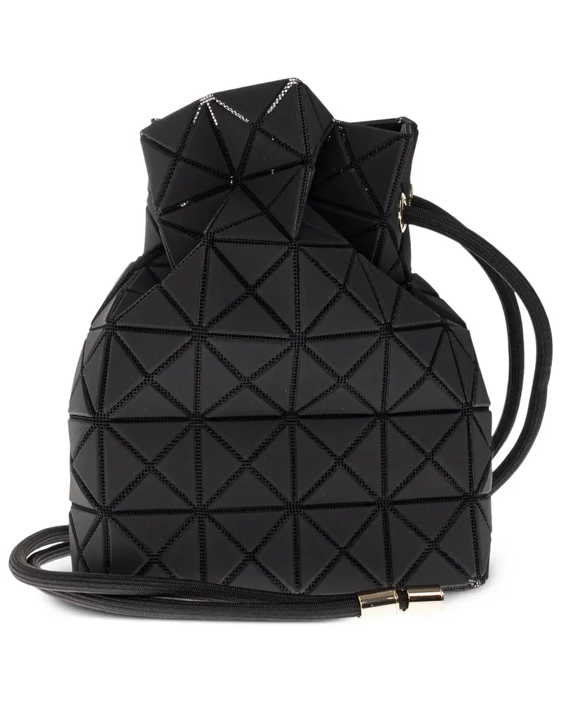 Issey Miyake Wring Clay Beuteltasche mit geometrischem Einsatz - Schwarz Schwarz