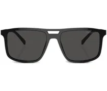 Prada PR A22S Sonnenbrille mit eckigem Gestell - Schwarz