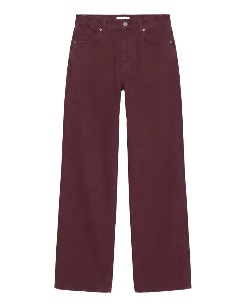 Reformation Cary Wide-Leg-Jeans - Rot Rot