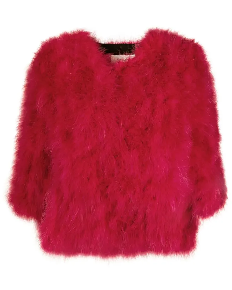 Yves Salomon Einreihige Jacke - Rosa Rosa