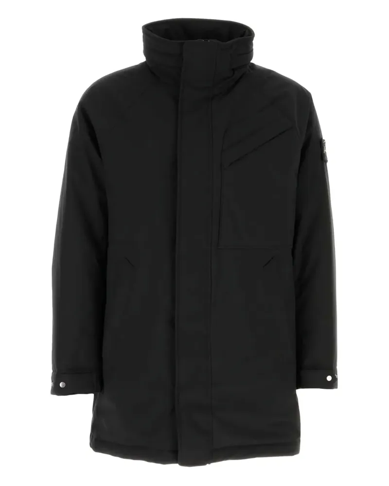 Stone Island Mantel mit Kapuze - Schwarz Schwarz