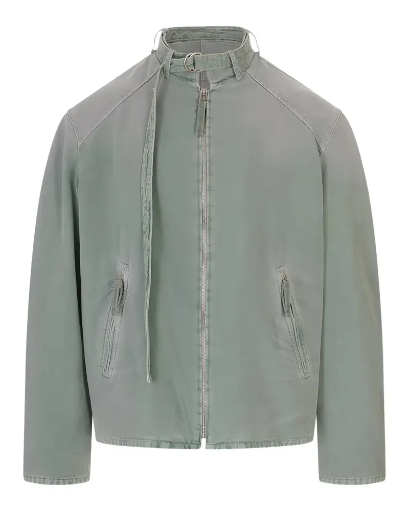 Marni buckle-collar raglan-sleeve jacket - Grün Grün