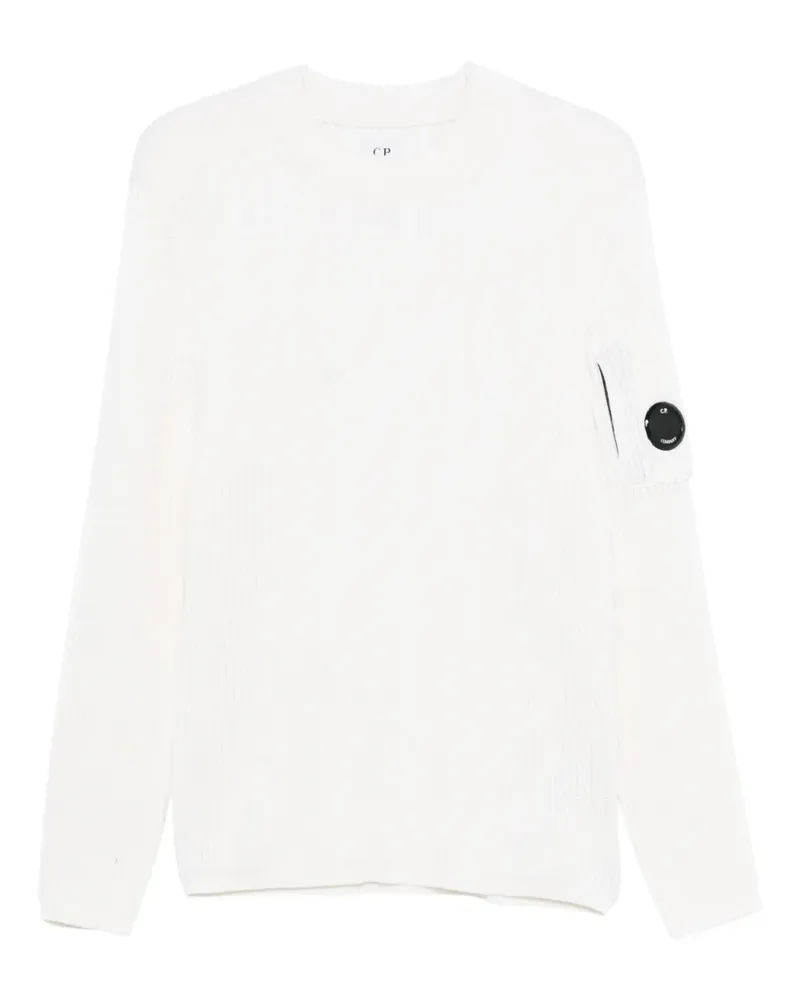C.P. Company Lens-embellished jumper - Weiß Weiß