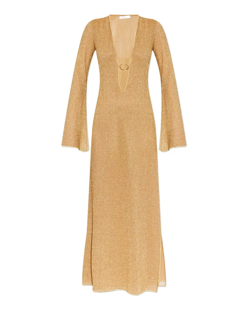 Oséree ring-detail maxi dress - Gold Gold