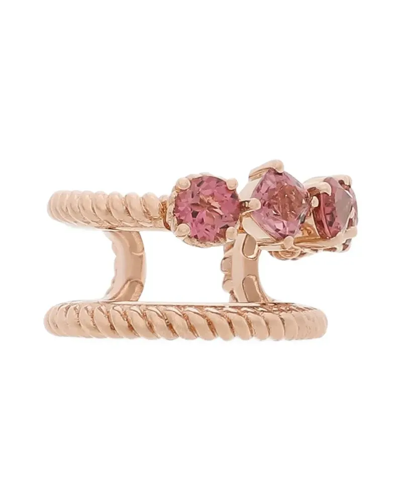 Dolce & Gabbana Ear Cuff aus 18kt Rotgold mit Turmalin Rot