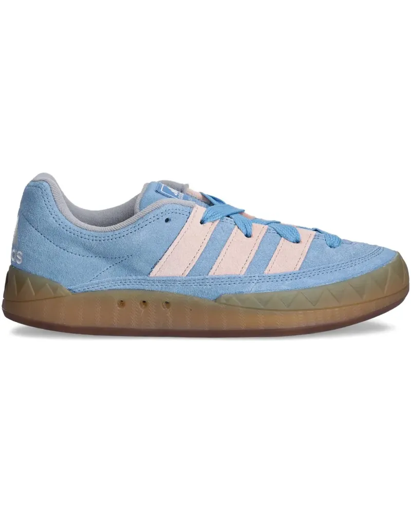 adidas Sneakers aus Wildleder mit Streifen - Blau Blau