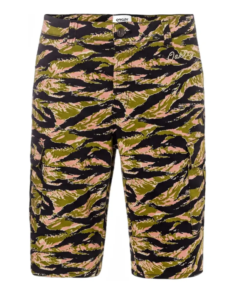 Oakley Cargo-Shorts mit Camo-Print - Grün Grün