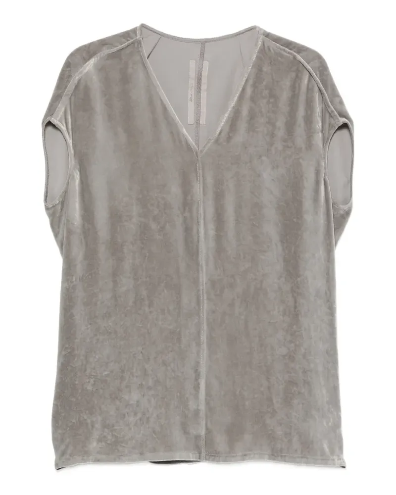 Rick Owens Bluse mit V-Ausschnitt - Grau Grau