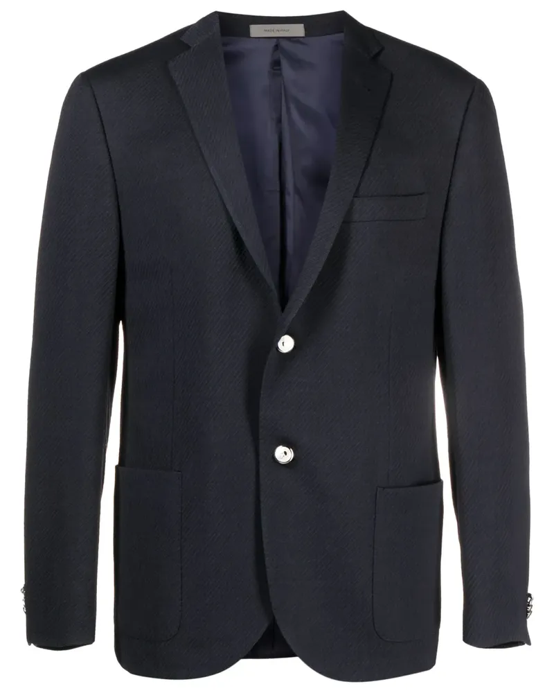 Corneliani Strukturiertes Sakko - Blau Blau