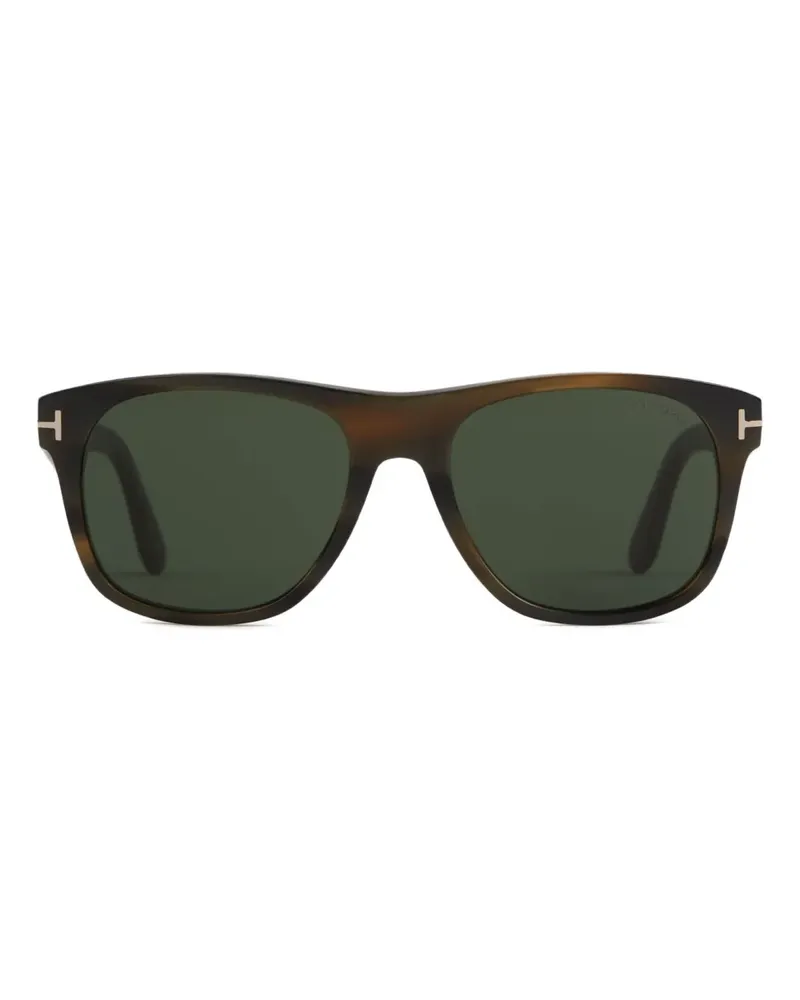 Tom Ford Sonnenbrille mit eckigem Gestell - Braun Braun