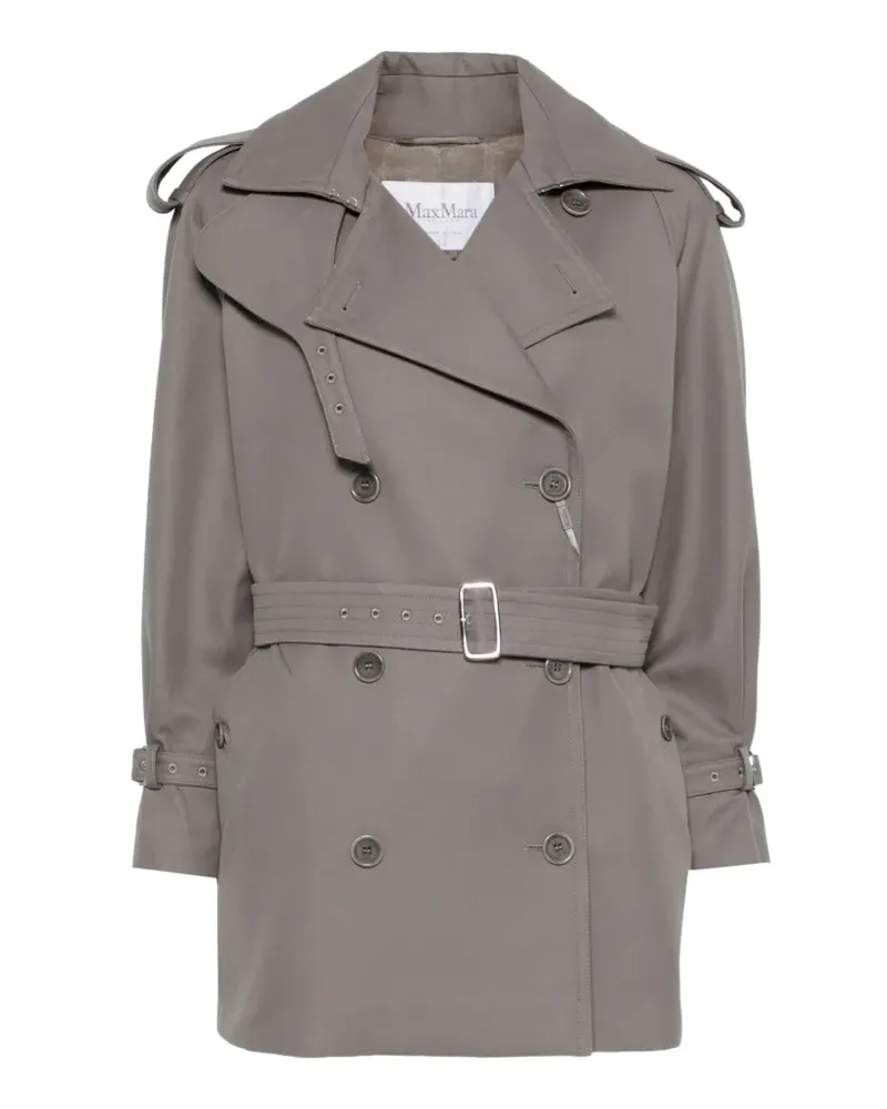 Max Mara Cacio double-breasted belted trench coat - Grau Grau