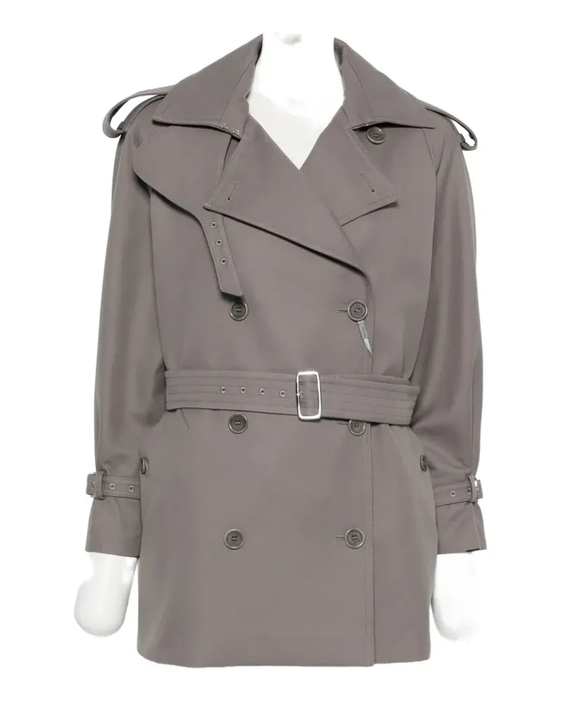 Max Mara Cacio double-breasted belted trench coat - Grau Grau