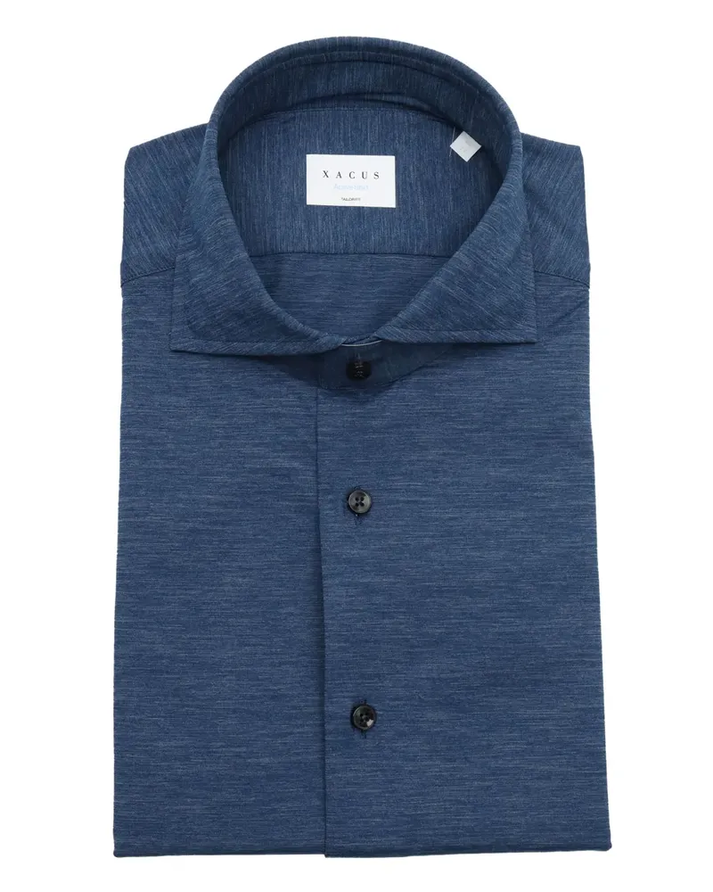 XACUS Klassisches Hemd - Blau Blau