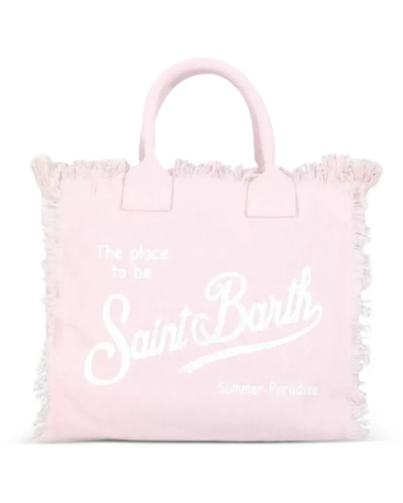 MC2 Saint Barth Tote Bag mit Fransensaum - Rosa Rosa