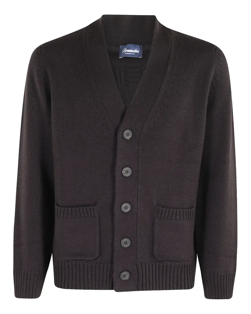 Drumohr  Geknöpfter Cardigan - Violett Violett