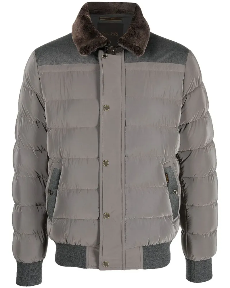 MOORER Gefütterte Vainios Jacke - Nude Nude