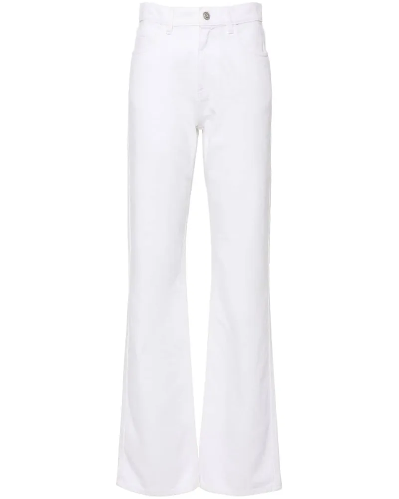 COPERNI Gerade Jeans mit Schnalle - Weiß Weiß