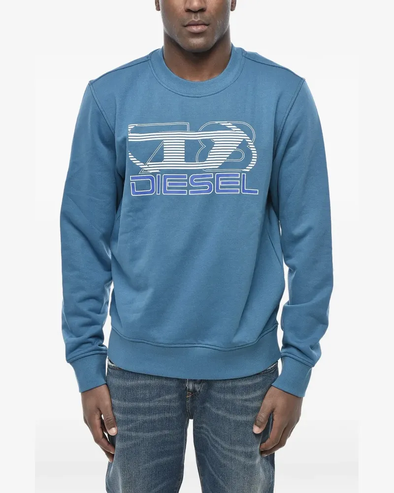 Diesel logo-print sweatshirt - Blau Blau