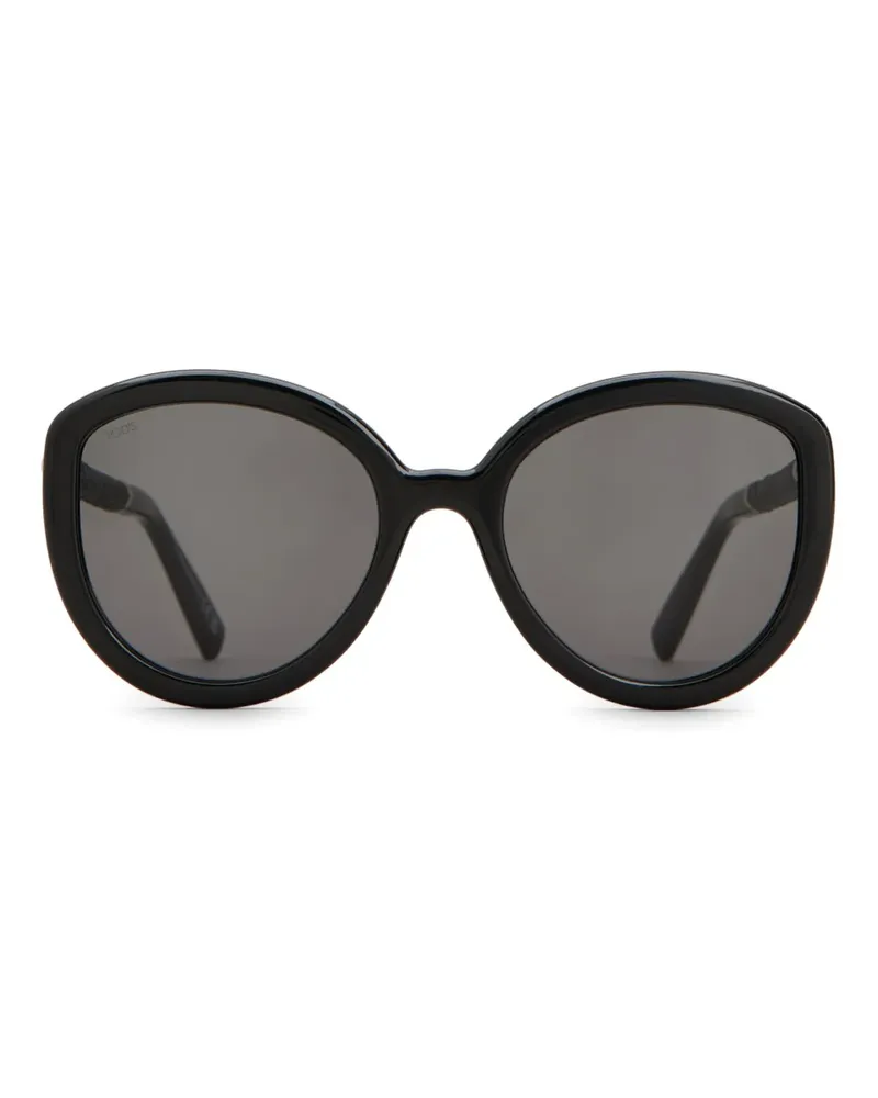 TOD'S Sonnenbrille mit Logo-Gravur - Schwarz Schwarz