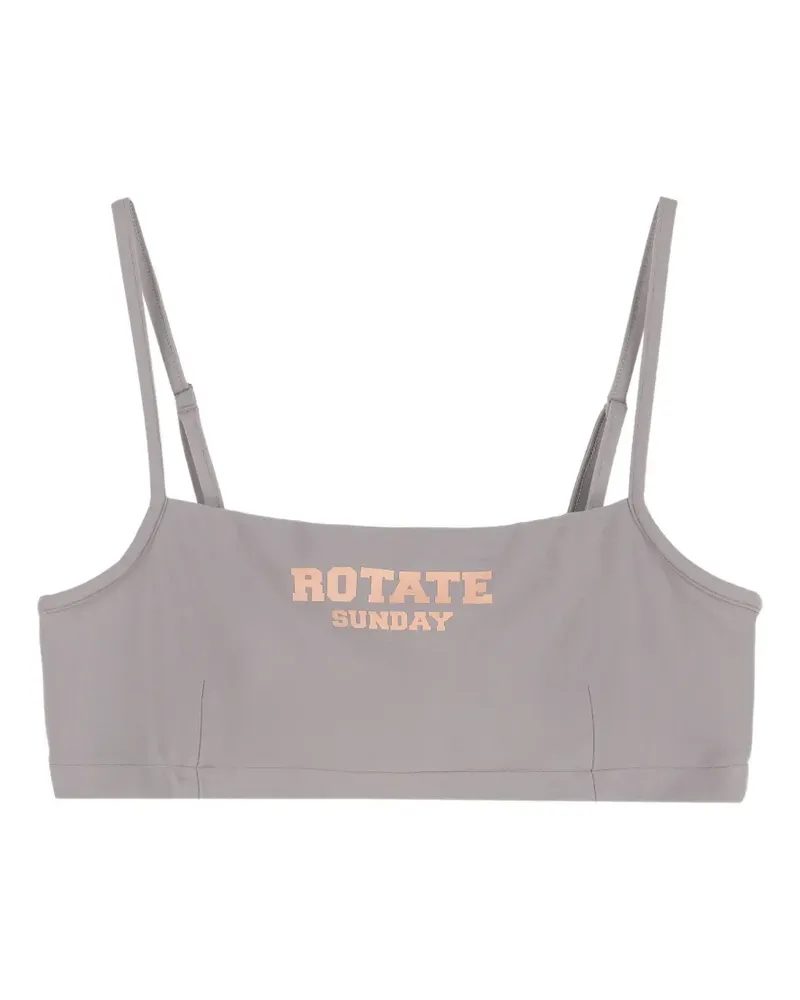 ROTATE Birger Christensen Passio Sport-BH mit Logo - Grau Grau