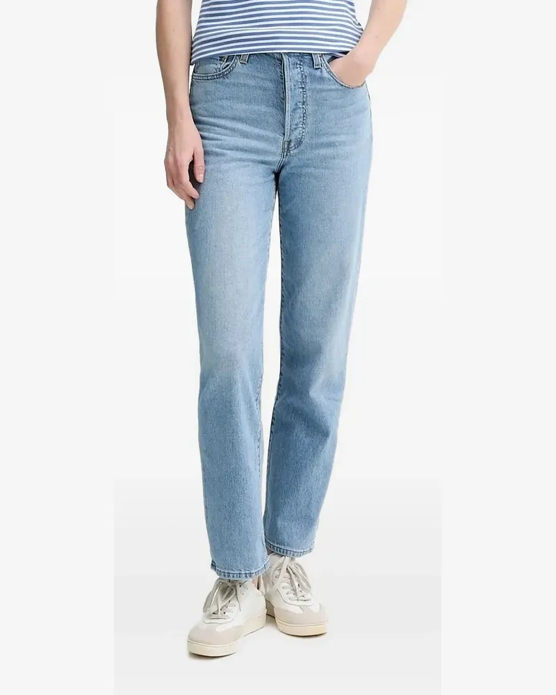 Levi's Gerade Jeans mit hohem Bund - Blau Blau