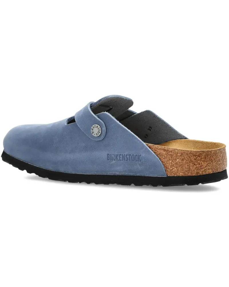 Birkenstock Boston Mules mit Schnalle - Blau Blau