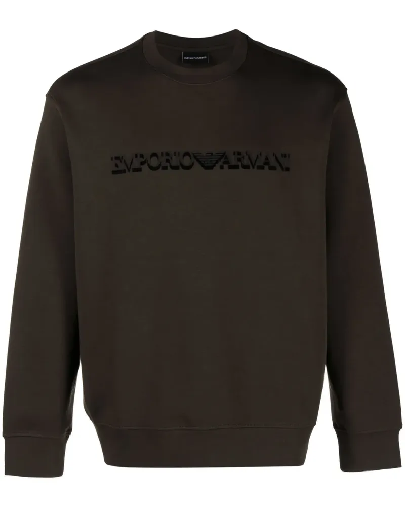 Emporio Armani Sweatshirt mit Logo-Print - Grün Grün