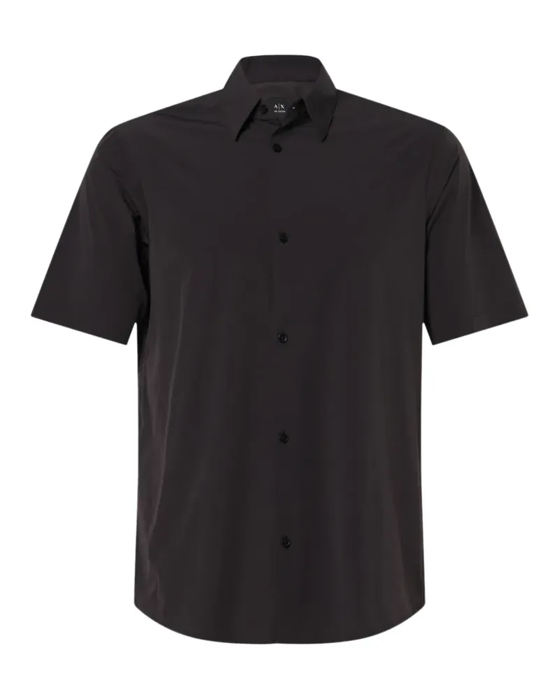 Armani Exchange Hemd mit kurzen Ärmeln - Schwarz Schwarz