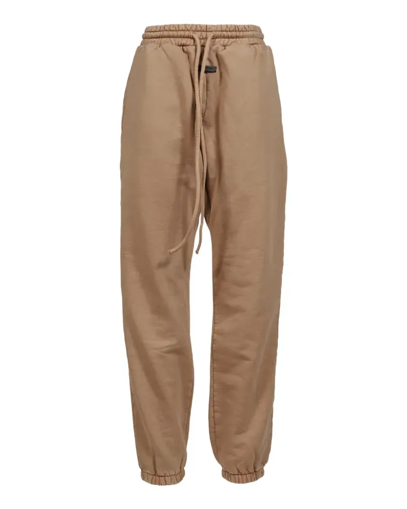 Fear of God Classic sunfaded-effect brushed-fleece track pants - Nude Nude