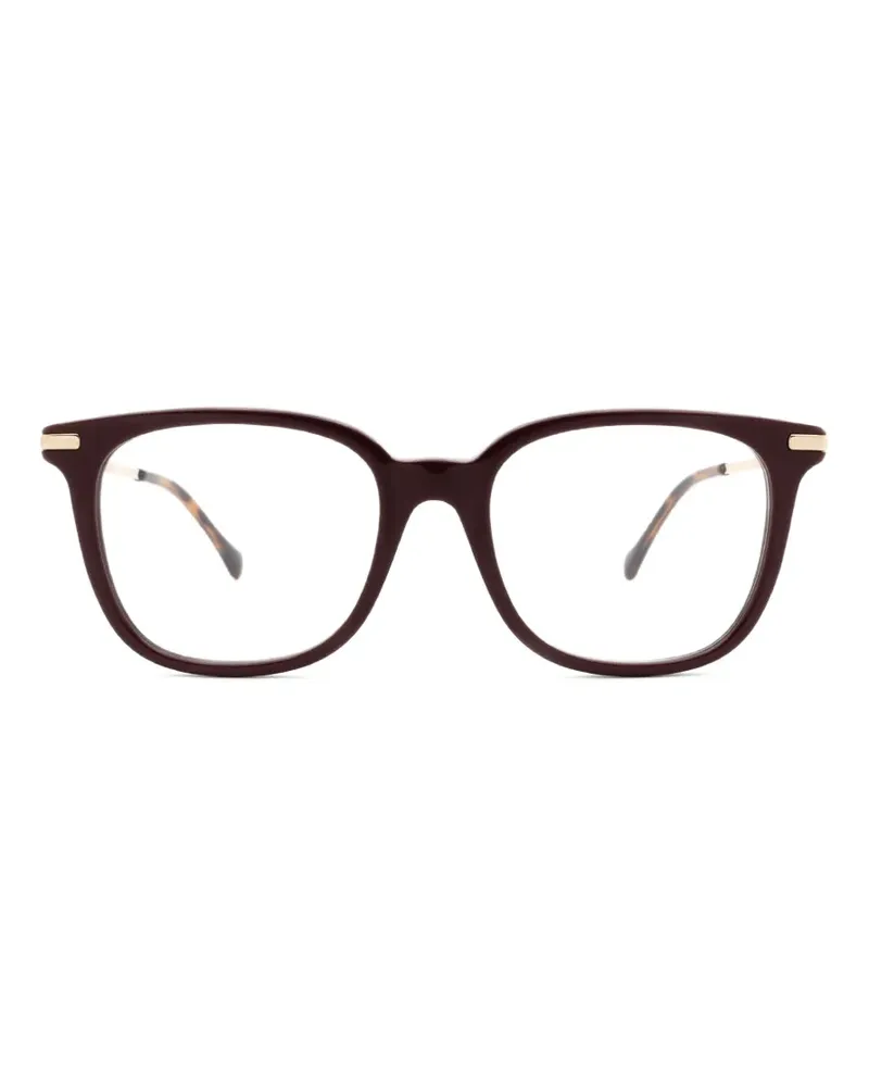 Gucci Eckige Horsebit Brille - Braun Braun