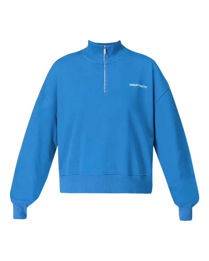 Sweaty Betty Revive Sweatshirt mit tiefen Schultern - Blau Blau