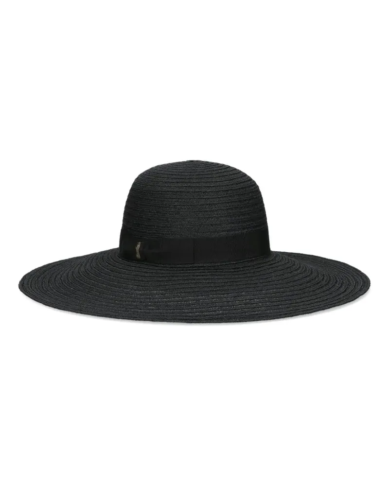 Borsalino Hut mit Schleife - Schwarz Schwarz