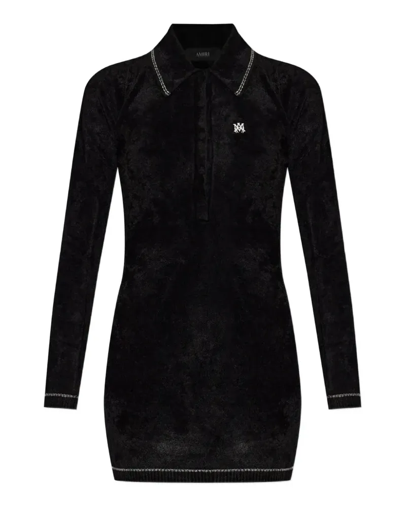 Amiri MA Strickkleid aus Samt - Schwarz Schwarz