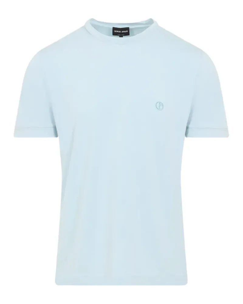 Giorgio Armani T-Shirt mit Logo-Detail - Blau Blau