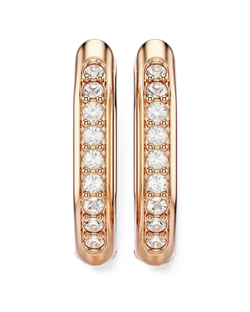 Swarovski Dextera crystal-embellished hoop earrings - Rosa Rosa