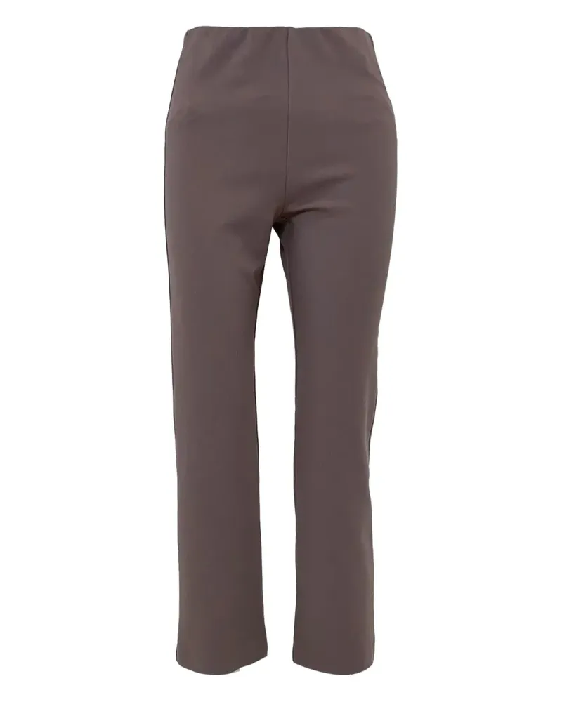 ODEEH pull-on cropped-hem trousers - Braun Braun
