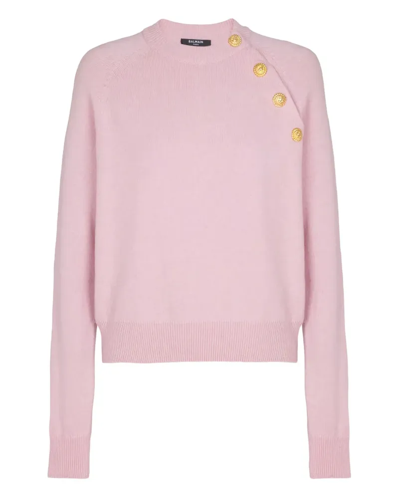 Balmain Geknöpfter Pullover - Rosa Rosa