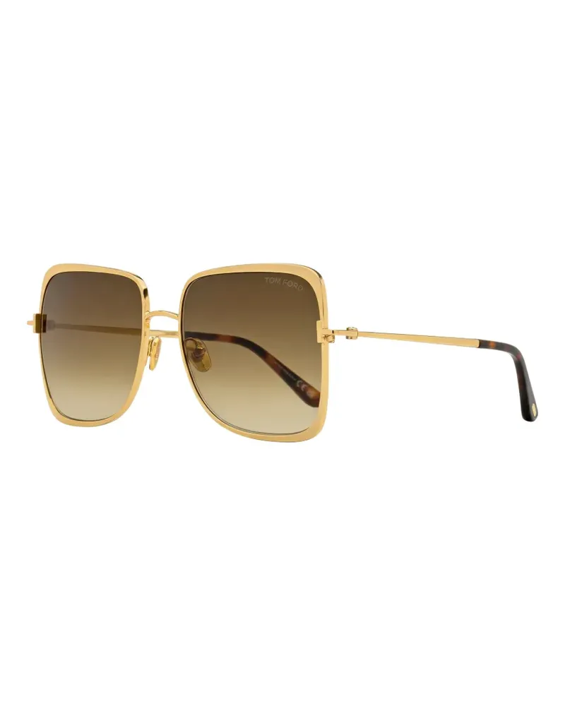 Tom Ford Tara square-frame sunglasses - Gold Gold