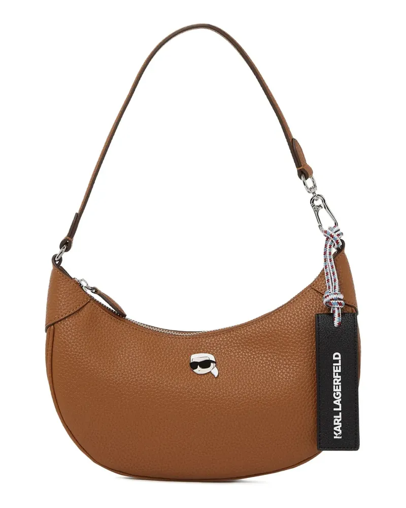Karl Lagerfeld Schultertasche mit Logo - Braun Braun