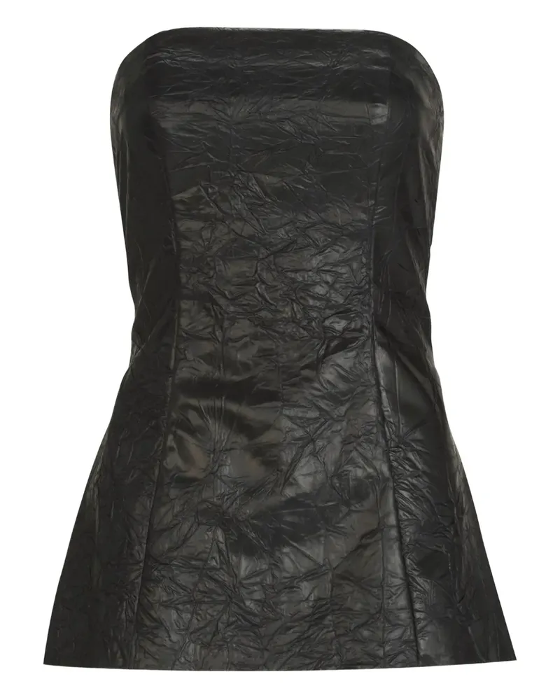 Silvia Tcherassi Astor strapless crinkled top - Schwarz Schwarz