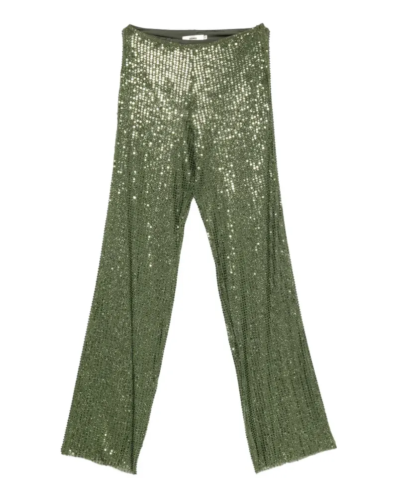 SIEDRES sequin-embellished trousers - Grün Grün