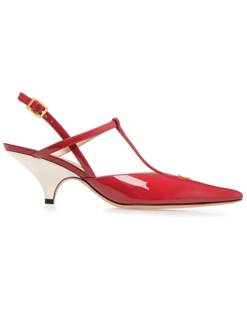 Bally Karline Pumps mit Lackoptik 55mm - Rot Rot